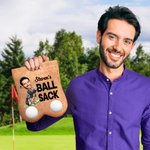 Personalized Cartoon Character Face Photo Suede Golf Ball Bag Sack with 2 Golf Balls Golf Accessory Birthday Gift for Golfer Golf Player