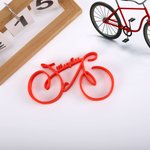 Personalised Minimalist Line 3d Printing Bicycle Ornament with Name Desk Decor Birthday Gift for Men Cycling Enthusiasts