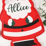 Personalized Christmas Elements Table Cutlery Holder with Name Place Setting Dinner Decor Christmas Party Gift for Family Friend
