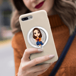 Personalized Cartoon Character Acrylic Magnetic Phone Grip Mobile Phone Accessories Birthday Gift for Women Men Bookworms