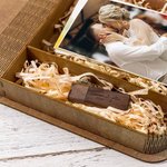 Personalisierte Vintage hölzerne Hochzeit Fotobox mit USB 3.0 Flash-Laufwerk und Name Hochzeit Party Geschenk für Newlyweds