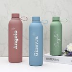 Borraccia termica in acciaio inossidabile personalizzata con nome inciso idea regalo per compleanno o anniversario per famiglia e amici