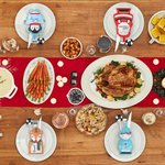 Personalized Christmas Elements Table Cutlery Holder with Name Place Setting Dinner Decor Christmas Party Gift for Family Friend