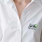 Personalized Ivy Leaf Soror Name Glitter Acrylic Brooch Pin Sorority Accessories Bid Day Sorority Initiation Gift for Sister Friend