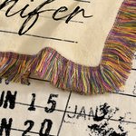 Personalized Library Card Cartoon Character Tassel Soft Throw Blanket with Name Book Club Christmas Birthday Gift for Bookworms