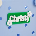 Personlig Flerfärgad Namn Akryl Väska Charm Tillbehör för Bogg Shopping Arbete Födelsedag Present till henne