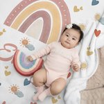 Personalized Heart Cloud Smiling Sun Rainbow Soft Throw Blanket with Name Home Decor Christmas Birthday Gift for Kids