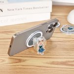 Personalized Cartoon Character Acrylic Magnetic Phone Grip Mobile Phone Accessories Birthday Gift for Women Men Bookworms