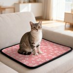 Personalized Paw Print Pet Blanket with Name Outdoor Activity Indoor Rest Birthday Gift for Pet Owners Lovers