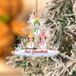 Henkilökohtainen Face Photo Snowman joulukuusi muoto akryyli Ornamentti kodin koristelu joululahja perheelle isovanhemmille