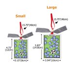 Personalized Soccer Field Jerseys Shaker Ornament with 1-20 Names and Numbers Team Club Appreciation Christmas Gift for Coach Manager Teammate