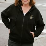 Personalizado Multicolor Bordado Nombre Inicial Chaqueta con capucha con cremallera completa y bolsillos desgaste diario Cumpleaños Regalo para Amigo Familia