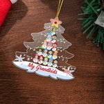 Henkilökohtainen Face Photo Snowman joulukuusi muoto akryyli Ornamentti kodin koristelu joululahja perheelle isovanhemmille