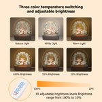 Personalizado lindo bosque de animales de acrílico LED luz de la noche con el nombre y la base de madera Decoración de la guardería Baby Shower Cumpleaños Regalo para Niños Niñas