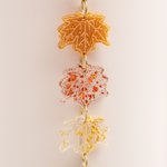 Personalized Fall Maple Leaf Glitter Acrylic Tumbler Charm with Letter Straw Accessories for Stanley Tumbler Birthday Anniversary Gift for Friend