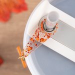 Personalized Fall Maple Leaf Glitter Acrylic Tumbler Charm with Letter Straw Accessories for Stanley Tumbler Birthday Anniversary Gift for Friend
