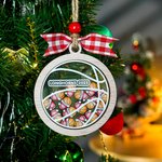 Personalizado 3D Shake Baloncesto Adorno de Navidad de madera con nombres Decoración del árbol de Navidad Fiesta de Navidad Favores Equipo Día Regalo para el entrenador Atleta