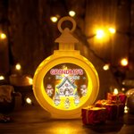 Gepersonaliseerde 1-8 Gingerbread Men LED vlamloze kaars Ornament met naam Home Decor kerstcadeau voor familie vriend