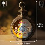 Gepersonaliseerde 1-8 Gingerbread Men LED vlamloze kaars Ornament met naam Home Decor kerstcadeau voor familie vriend