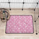 Personalized Paw Print Pet Blanket with Name Outdoor Activity Indoor Rest Birthday Gift for Pet Owners Lovers