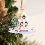 Henkilökohtainen Face Photo Snowman joulukuusi muoto akryyli Ornamentti kodin koristelu joululahja perheelle isovanhemmille