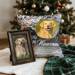 Personlig En kram från himlen Foto kardinal fågel Mjuk kasta kuddeöverdrag med text och namn heminredning minnesmärke sympati gåva för familj vän