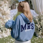 Personalizada Señora Multicolor Sudadera Suave Sudadera con Capucha con Apellido Ducha Nupcial Luna de Miel Regalo para Novia