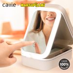 Marsupilami de cola larga personalizado Joyero de piel de PU con nombre y espejo LED ajustable Regalo de cumpleaños para niñas | Callie × Marsupilami