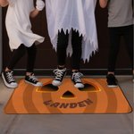 Personalized Funny Pumpkin Face Non-Slip Door Mat with Name Home Decor Halloween Gift for Family Friends