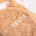 Personalisiertes Niedliches Bär Einstellbares Baby Pucktuch Ultra-Weicher Schlafscak mit Namen Babyparty Geschenk für Neugeborene
