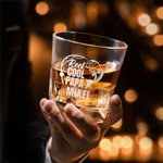 Personalisierte Fischerei Muster Whiskey Dekanter Gläser Set mit eingraviertem Namen Initiale und hölzerne Aufbewahrungsbox Geburtstagsgeschenk für Barkeeper