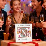 Personalised Poker Queen of  Red Heart Greeting Card with Name Birthday Gift for Women Friends