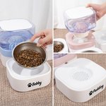 Personalised Bone Heart Paw Print Food and Water Dispenser with Name Pet Supplies Indoor Daily Use  Gift for Pet Owners