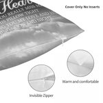 Personlig En kram från himlen Foto kardinal fågel Mjuk kasta kuddeöverdrag med text och namn heminredning minnesmärke sympati gåva för familj vän