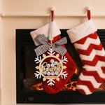 Personalized Volleyball Bow Snowflake Wooden 3D Shake Ornament with 6-14 Names Christmas Tree Decor End of Season Team Day Gift for Coach Athlete