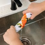 Personalized Preppy Pumpkin Initial Highly Absorbent Soft Waffle Tea Towel with Name Halloween Thanksgiving Gift for Cooking Enthusiast Family