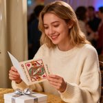 Personalised Poker Queen of  Red Heart Greeting Card with Name Birthday Gift for Women Friends