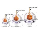 Henkilökohtainen koripallo akryyli roikkuu koriste nimi ja vuosi puu koristelu joululahja koripallo rakastaja