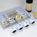 Personalisierter Golfschläger Golfball Design Flaschenöffner mit Namen Initiale Grillparty Mitbringsel Geburstag Einweihung Geschenk für Bierliebhaber