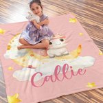 Nube personalizada Luna Dibujos Marinos Jungla Animal Suave Manta con Nombre Decoración del Hogar Cumpleaños Navidad Regalo para Niños Familia