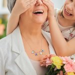 Personalised 1-6 Sea Turtle Birthstones Zircon Necklace Dainty Jewellery Anniversary Birthday Gift for Women Turtle Lovers