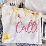 Nube personalizada Luna Dibujos Marinos Jungla Animal Suave Manta con Nombre Decoración del Hogar Cumpleaños Navidad Regalo para Niños Familia