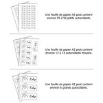 Set de Autocollants Imperméables Personnalisés avec Nom et Portrait de Style BD Cadeau Anniversaire pour Collègues Amis