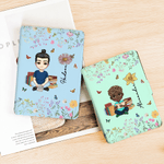 Funda Kindle Personalizada de Caricatura de Flor de Nacimiento con Nombre para Múltiples Modelos Uso Diario Regalo de Cumpleaños para Amante de los Libros Bookworm
