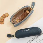 Borsa piccola in pelle personalizzata con fiore di nascita e nome regalo di compleanno anniversario e viaggio per donne