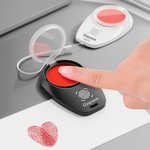 Personalised Three Colours Thumbprint Ink Pad with Name and Ink Daily Office Use Birthday Gift for Business Partners Office Workers