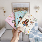 Funda Kindle Personalizada de Caricatura de Flor de Nacimiento con Nombre para Múltiples Modelos Uso Diario Regalo de Cumpleaños para Amante de los Libros Bookworm