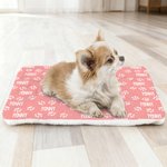 Personalised Multicolour Cute Paw Print Pet Blanket with Name Birthday Gift for Cat Dog Lover