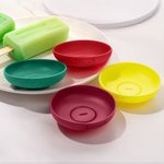 Personlig isglasshållare i silikon med namn Summer Days Ice Cream Party Födelsedagspresent för barn