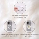 Henkilökohtainen Retro Kirjastokortti Akryyli Nimi Magneettinen Puhelin Grip Matkapuhelin tarvikkeet Syntymäpäivälahja Kirjamatoille